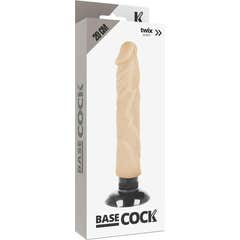 Basecock Realistisk Vibrator 2-1 Naturlig 20cm 1stk