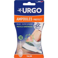 Urgo Ampollas Protect Pastilla Espesada Talón 10 uds
