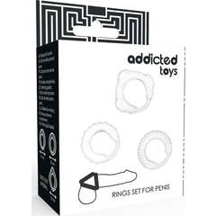 Addicted Toys Set Anillos Pene Transparente