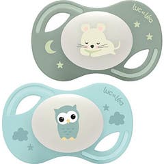 Luc Et Léa Collection Chupete Night C9 Extra-Slim 6-18M 2uds