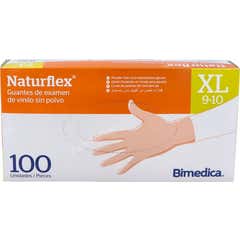 Naturflex Guantes Vinilo Transparente TXL 100uds