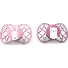 Nuvita Chupete Simetrico Silicona 0M+ Pink 2 uds