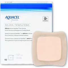 Aquacel Schaumstoff nicht klebend 12,5X12,5cm 10uts