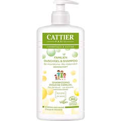 Gel espumante para el cuerpo y el cabello de la familia Cattier 500 ml