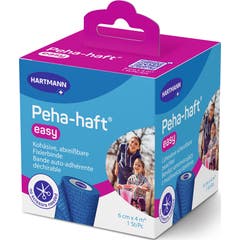 Hartmann Peha-Haft Easy Venda Autoadherente Azul 6 cm x 4 m
