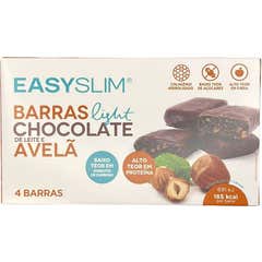 Easyslim Barras Light Chocolate Leche Avellana 4x44g
