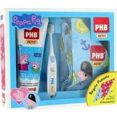 PHB Pack Peppa Pig tandenborstel + tandpasta gel 75ml + cadeau zakdoekje