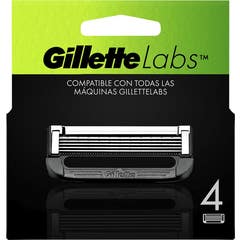 Gillette Labs Recambio de Cuchillas 4uds