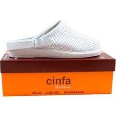 Hankshoes Clog Cinfa white comfort shoes N39