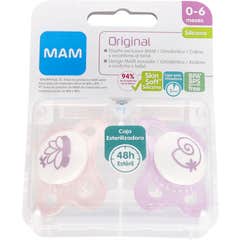 Mam Baby Soother Original Silicone 0-6 M Pack Double R
