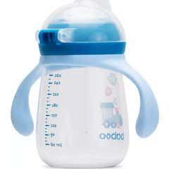 Baboo Vaso con Boquilla Silicona Transporte Azul 6M 260ml 1ud