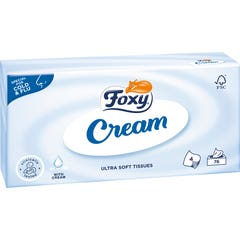 Foxy Pañuelos Faciales Cream Pieles Sensibles 75uds