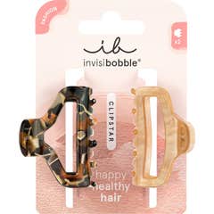 Invisibobble Fashion Clipstar Mola Cabelo Golden Roar 2 Unidades
