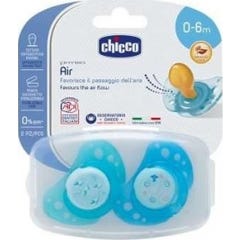 Succhietto in gomma Chicco™ Physio Air blu 0m+ 2 pezzi