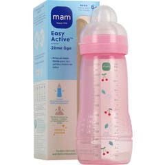 Mam Easy Active Biberón Tetina Flujo Muy Rápido +6M Berry 330 ml