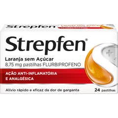 Strepfen Laranja Sem Açúcar Flurbiprofeno 8.75mg 24comp