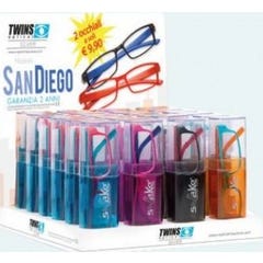 Tweeling Optisch Zilveren Gafas de Lectura San Diego +1.00 1ud