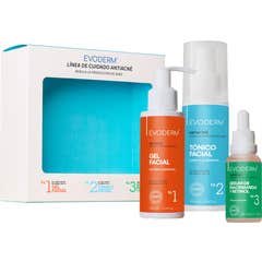 Evoderm Set Línea de Cuidado Antiacné Gel + Tónico + Serum