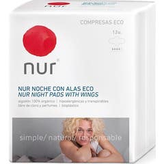 Nur Compress Eco Night Wings 12 pcs