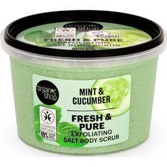 Organic Shop Fresh & Pure Exfoliante Sal Menta Pepino 250 ml