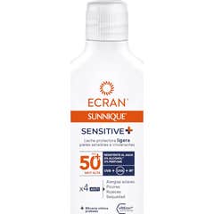 Ecran Sunnique Sensitive+ Leche Protectora Ligera Spf50+ 200 ml