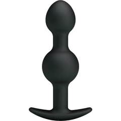 Pretty Love Anal Balls Silicone Stimulation Special 10.3 Cm - Black 1pc
