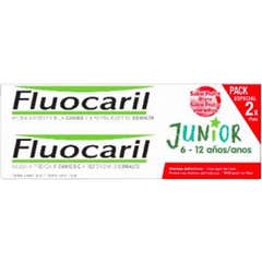Fluocaril Duplo Pasta Junior Sabor Frutos Rojos 2x75ml