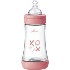 Chicco Perfect5 Biberón Xoxo 240ml Rosa 1ud