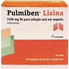 Pulmiben Lisina 1500mg Carbocisteína 40 Saquetas