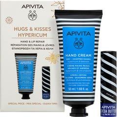 Apivita Pack Hugs & Kisses Hypericum Crema de manos 50ml + Labial 4,4g Apivita Pack Hugs & Kisses Hypericum Crema de manos 50ml + Labial 4,4g
