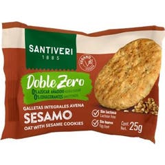 Santiveri Doble Zero Galleta Avena Integral Sésamo 25g