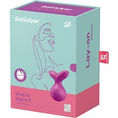 Satisfyer Viva La Vulva 3 Vibratore Lay-On Viola 1 Unità