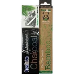 Foramen Pack Charcoal Crema 75ml + Cepillo Dental Bamboo