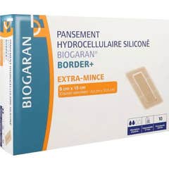 Biogaran Border+ Extra Cienkie Plastry Silikonowe 9x15cm 10 szt.