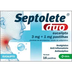 Septolete Duo Eucalipto 3mg + 1mg 16 Pastilhas