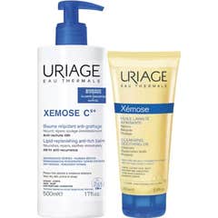 Uriage Pack Xémose C8+ Bálsamo Aceite Limpiez + Aceite Limpiador