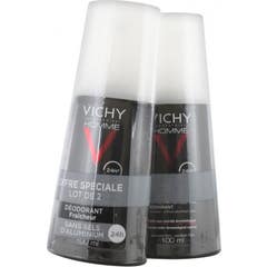 Vichy Homme Deodorant 24H Ultra Fresh Spray 2 X 100 Ml