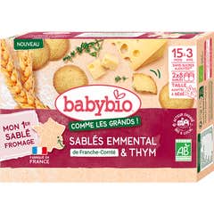 BabyBio Galletas Emmental de Franche Comté & Tomillo 72 g