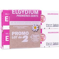 Elgydium Duo Żel Pierwsze Zęby 2x15 ml