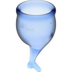 Satisfyer Feel Secure Menstrual Cup Kit Intense Blue 15+20ml