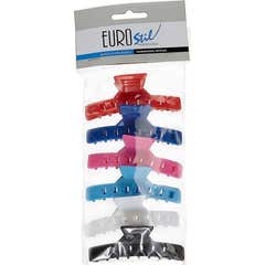 Eurostil Pinzas Grapa de Plástico 81/50 Grande 6uds