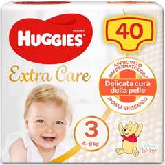 Huggies Extra Care Pañales 3 40uds