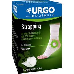 Urgo Strapping Venda Adhesiva Elástica Sin Látex 2,5Mx6cm 1ud