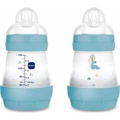 MAM Easy Start Antikolik Flaske Blå Mat 2x160 ml