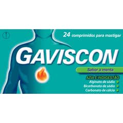 Gaviscon 250mg + 133.5mg + 80mg Menta 24comp