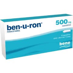Ben-u-ron 500mg Paracetamol Supositórios 10 Unidades