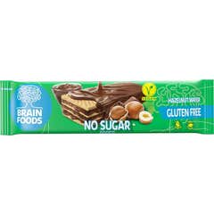 Brain Foods Wafer Nocciola Senza Zucchero Senza Glutine 40g