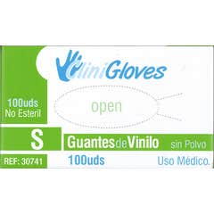 CliniGloves Guantes Nitrilo Sin Polvo Talla S 100uds