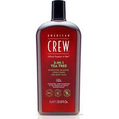 American Crew 3-IN-1 Tea Tree Shampoo & Conditioner 1L