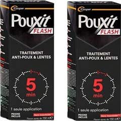 Pouxit Flash Spray Loción 2x150ml